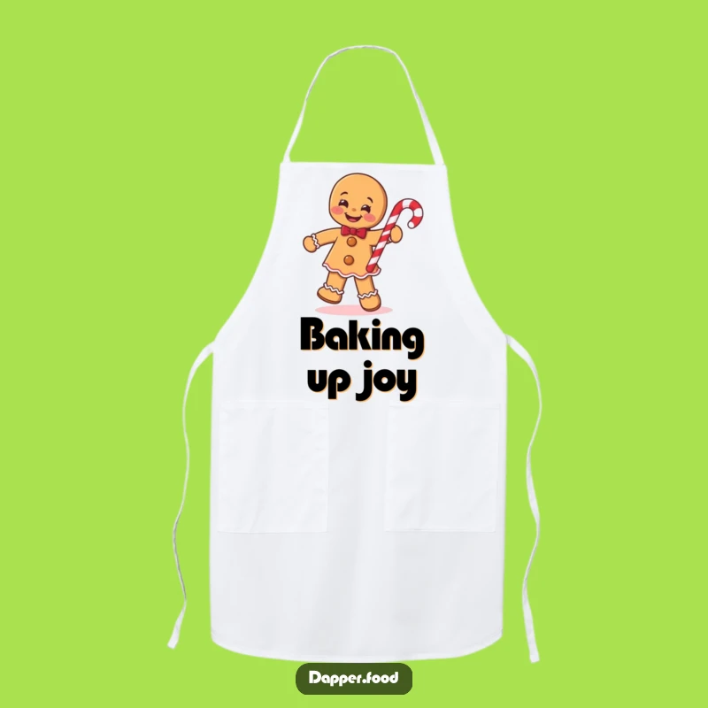 Funny Gingerbread Man Jig Apron: Bake with Joy, Festive Kitchen Gift