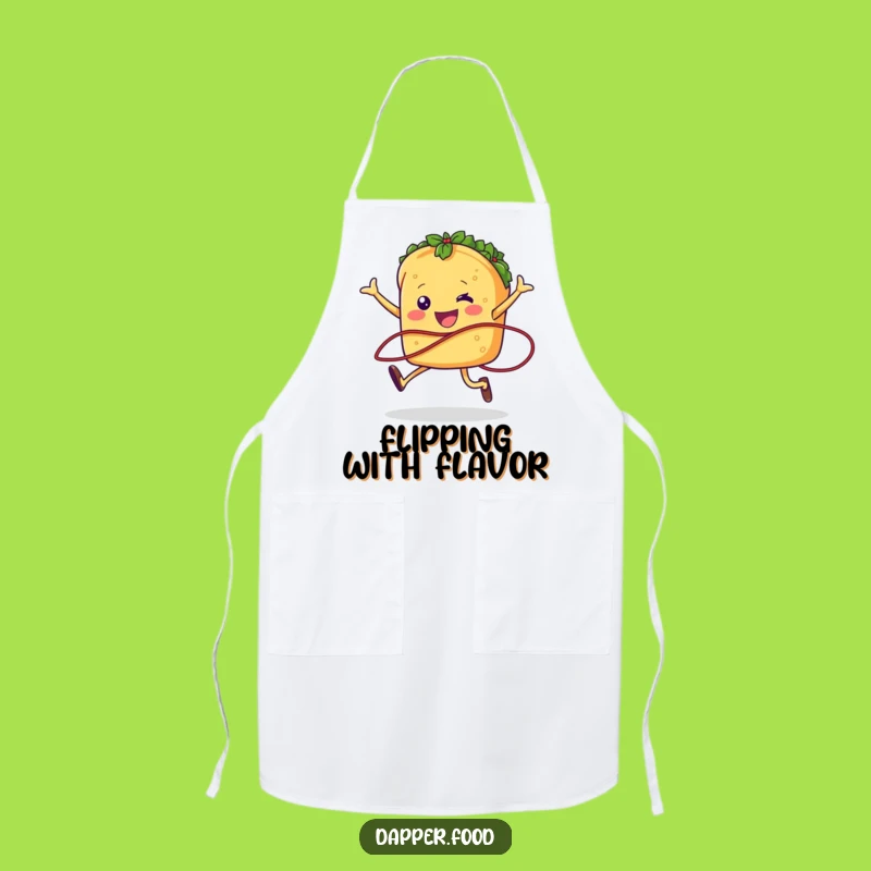 Funny Taco Jumping Rope Apron Cook with Zest and Laughter in This Hilarious Kitchenwear