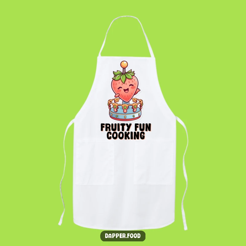 Funny Strawberry Chef Apron: Baking Fun, Merry-Go-Round Gift