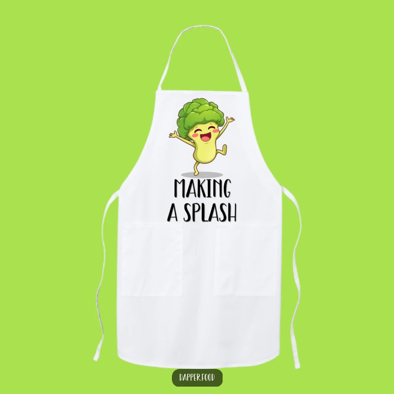 Funny Broccoli Cartwheel Apron Cook and Giggle with This Hilarious Kitchenwear