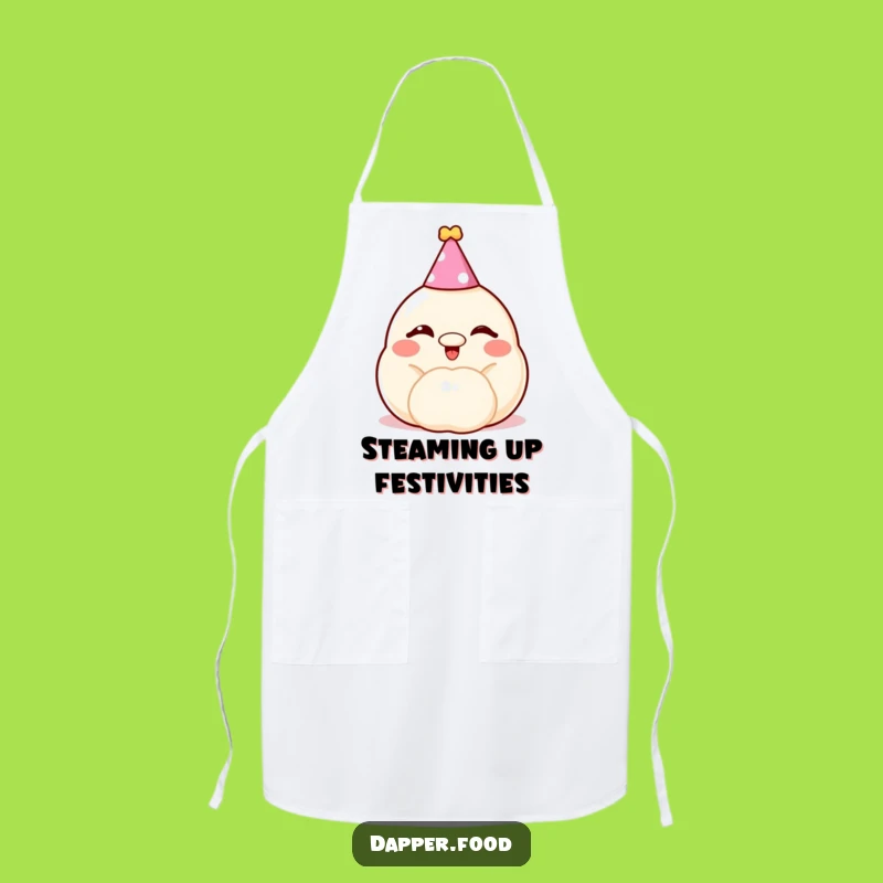 Funny Dumpling Party Apron - Chef's Cheerful Kitchen Gear