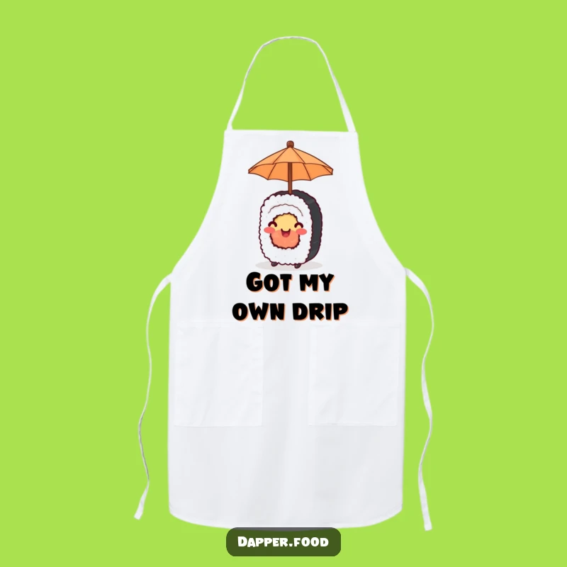 Funny Happy Sushi Umbrella Apron: Kitchen Fun, Perfect Funny Gift!