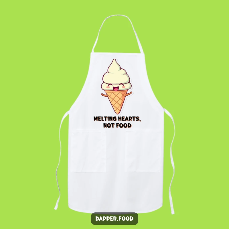 Funny Ice Cream Apron: Bake with Joyful Tunes and Culinary Flair
