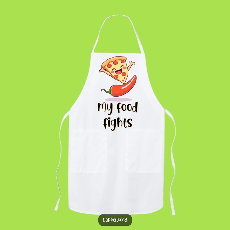 Funny Pizza Leap Apron, Kitchen Humor Gift for Aspiring Chefs