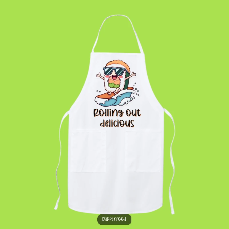 Funny Sushi Chef Apron: Cooking Waves of Fun, Gift Idea