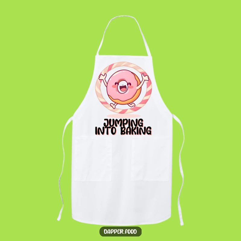 Funny Donut Hoop Apron - Sweet Chef's Playful Kitchen Gear