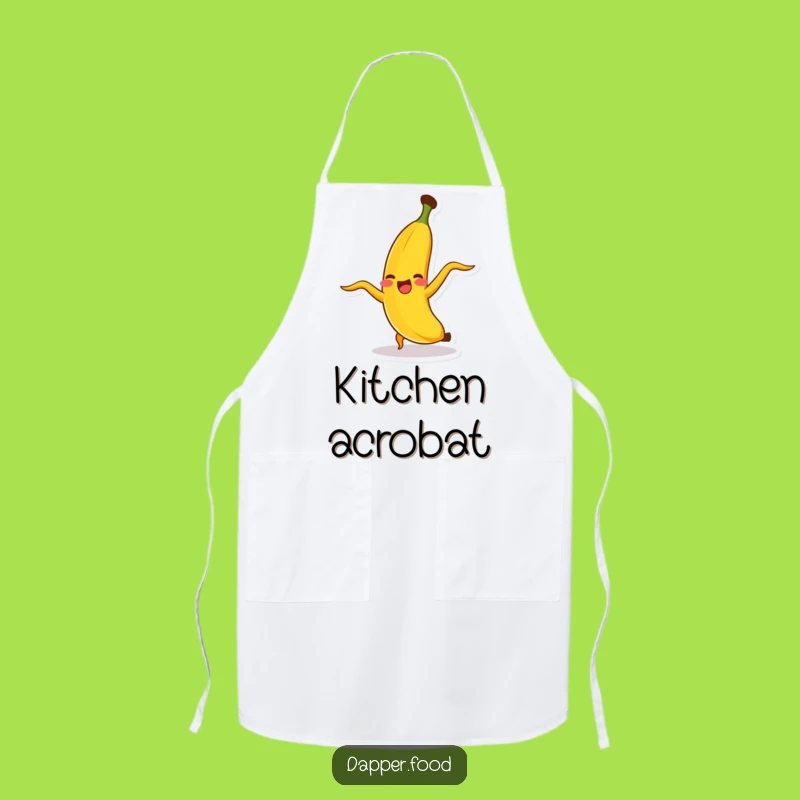 Funny Banana Cartwheel Apron: Hilarious Gift for Kitchen Funsters