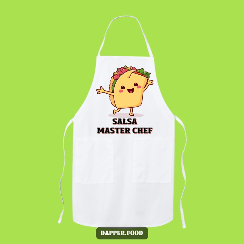 Funny Dancing Tacos Apron: Cook with Fiesta Flair!