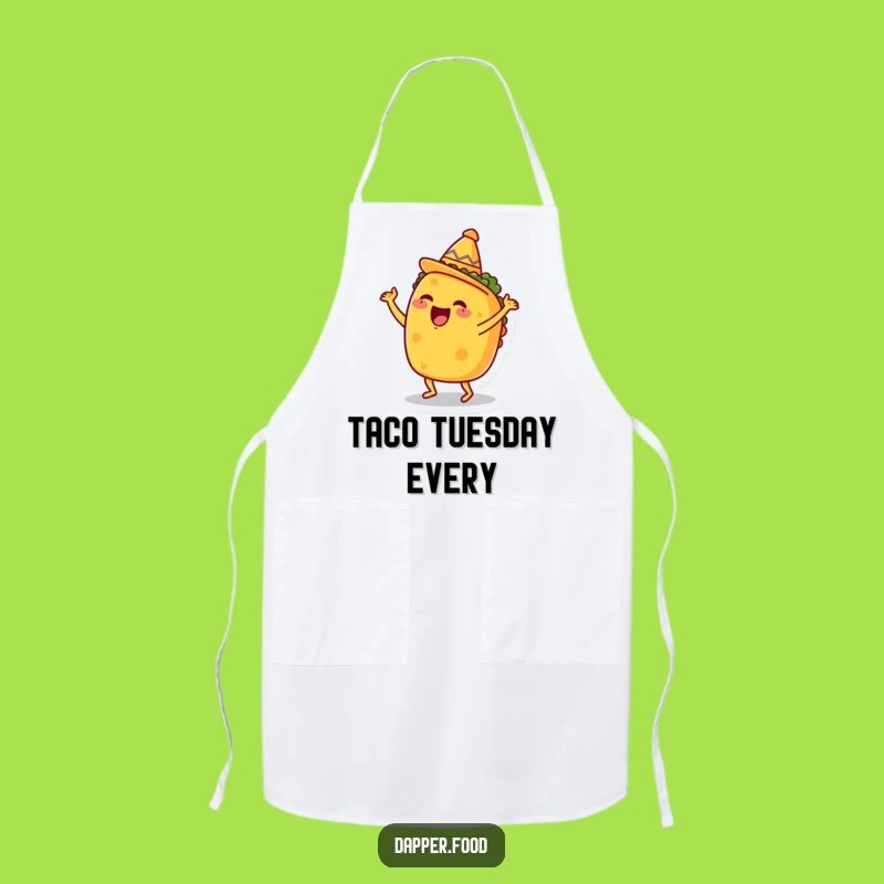 Funny Taco Dance Apron: Cook with Fiesta, Hilarious Kitchen Gift