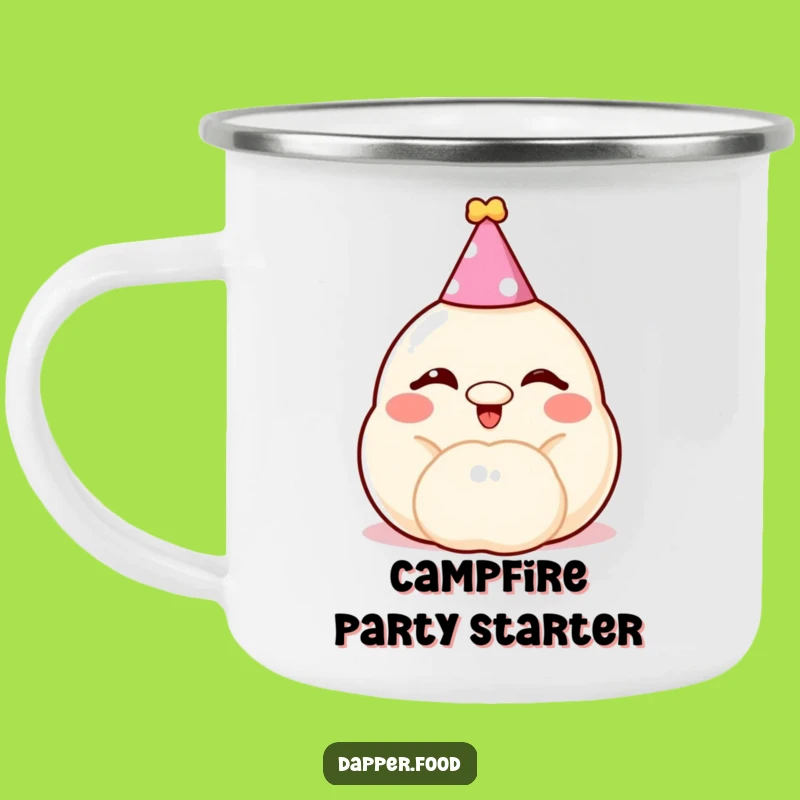 Funny Dumpling Party Camping Mug - Cheerful Outdoor Fun