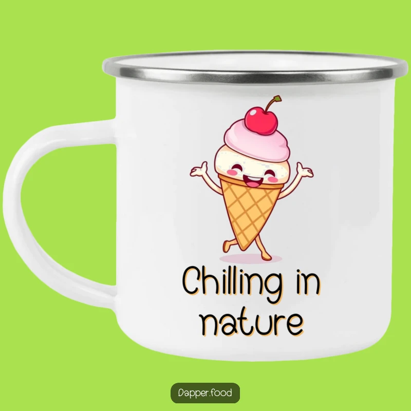 Funny Ice Cream Cone Jig Camping Mug - Adventure Fuel for Campers Gift