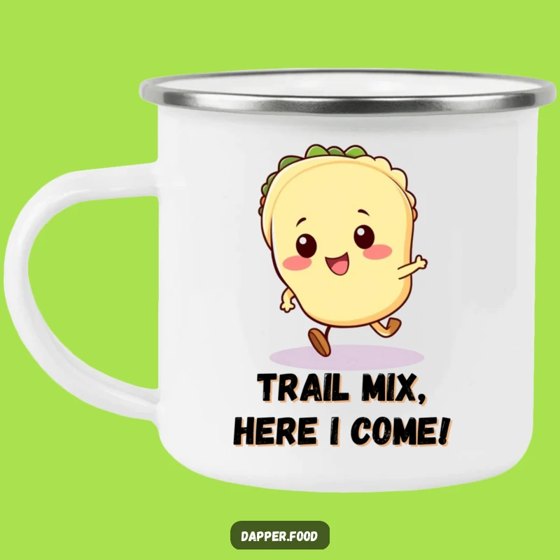 Durable Funny Kawaii Taco Camping Mug: Adventure Running Taco Companion