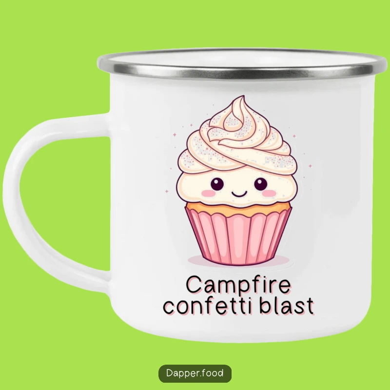 Funny Cupcake Confetti Camping Mug - Adventure Fuelled By Joy