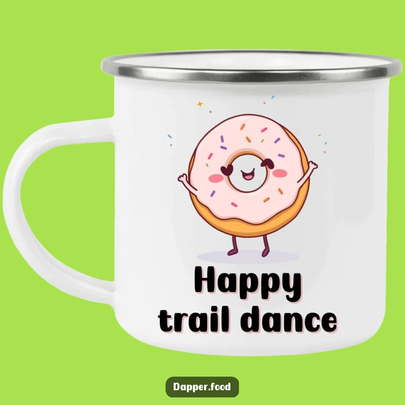 Funny Donut Dance Camping Mug: Sprinkly Adventures, Perfect Outdoor Funny Gift