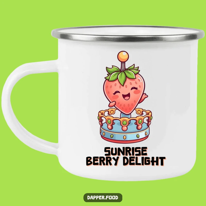 Durable Funny Strawberry Camp Mug: Carnival Vibes, Outdoor Gift