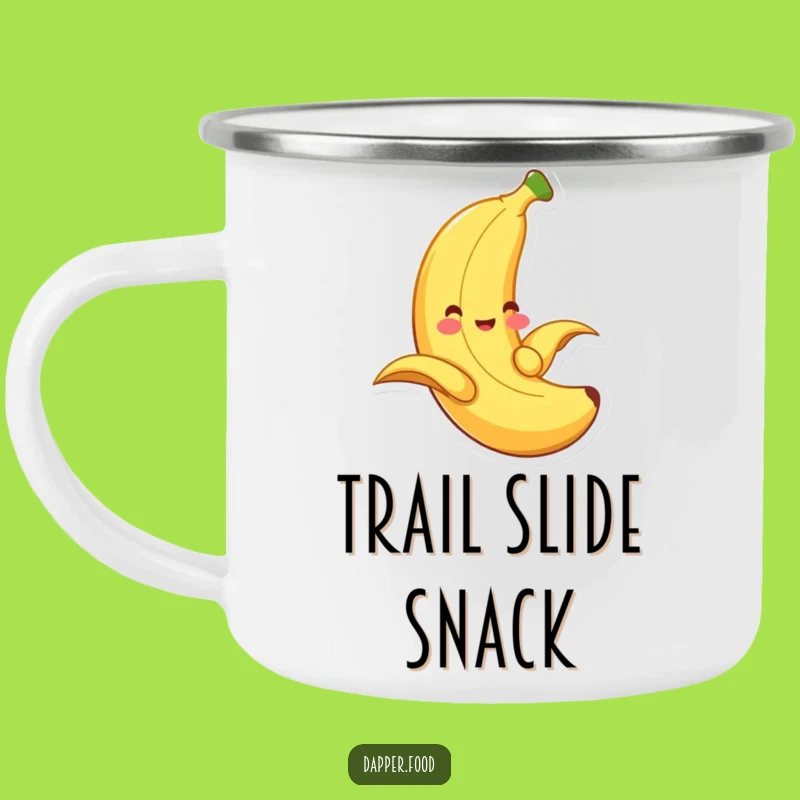 Funny Banana Sliding Camping Mug - Outdoor Fun Fruit Accessory
