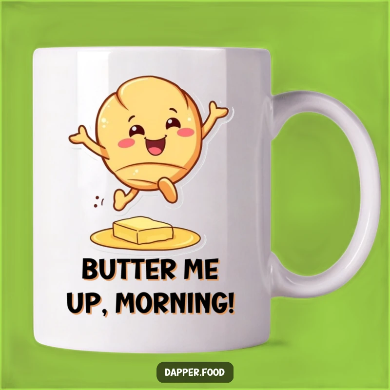 Funny Croissant Leaping Mug: A Hilarious Breakfast Buddy Gift for Pastry Lovers