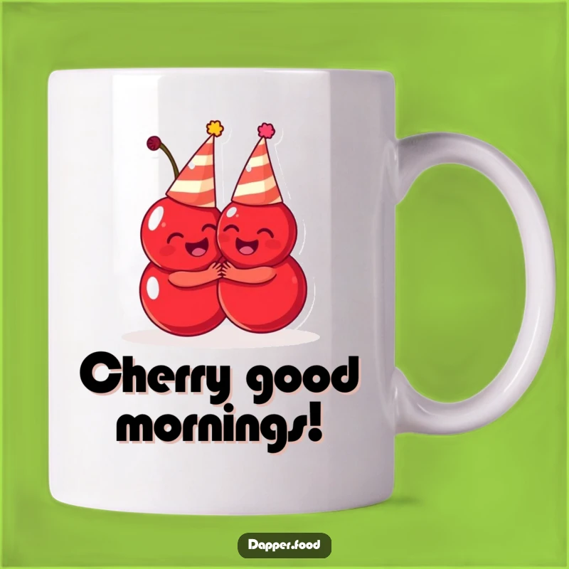 Funny Cherries Hug Mug: Adorable Party Fruit, a Delightful Funny Gift