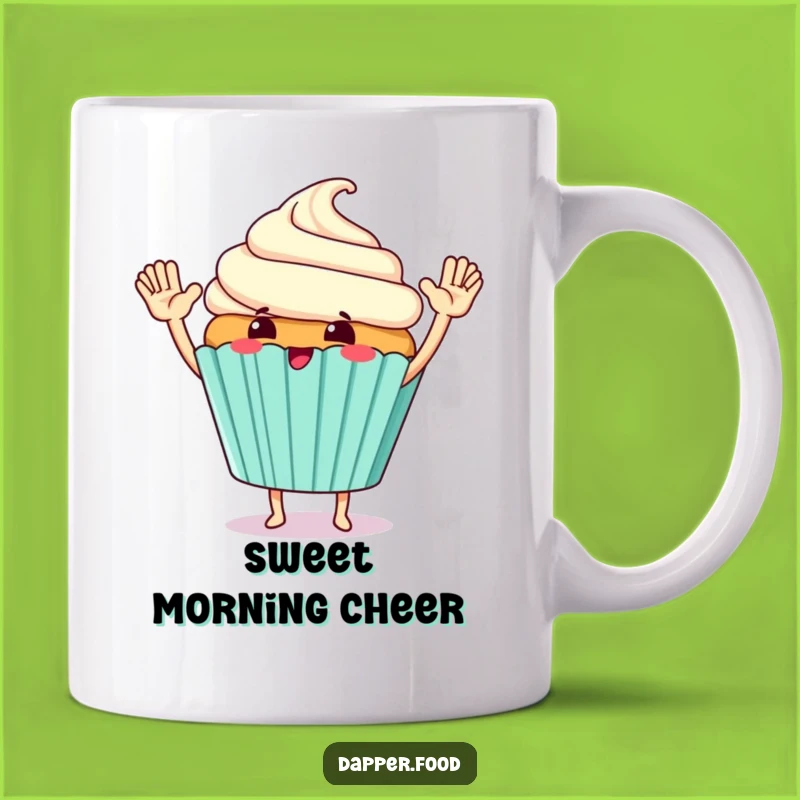 Cupcake High-Five Funny Mug: Giggle & Celebrate, Perfect Gift
