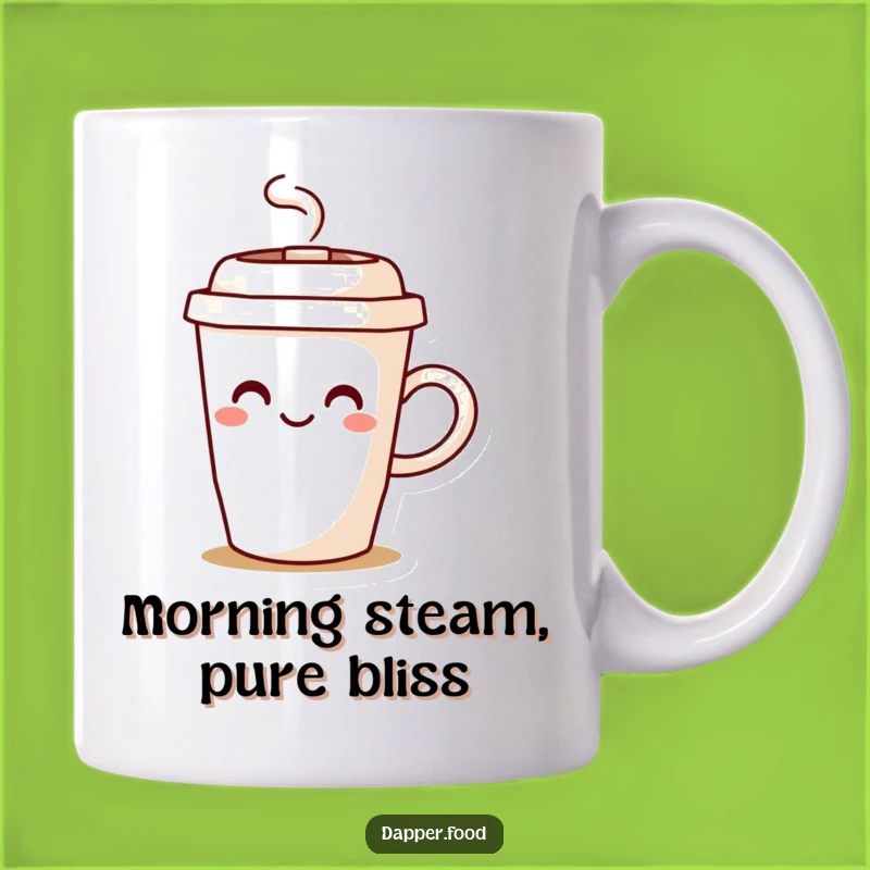 Funny Coffee Cup Steam Mug - Your Joyful Morning Brew Companion