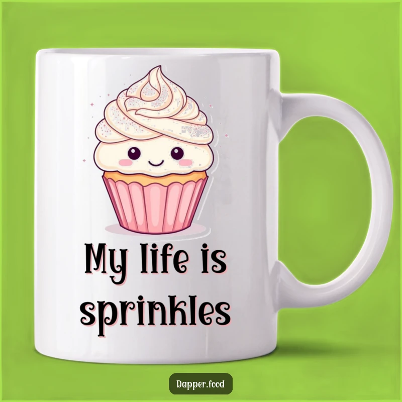 Funny Cupcake Confetti Mug - A Joyful Treat For Your Morning