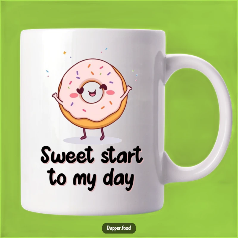 Funny Donut Dance Mug: Happy Sprinkles Celebration, Perfect Funny Gift