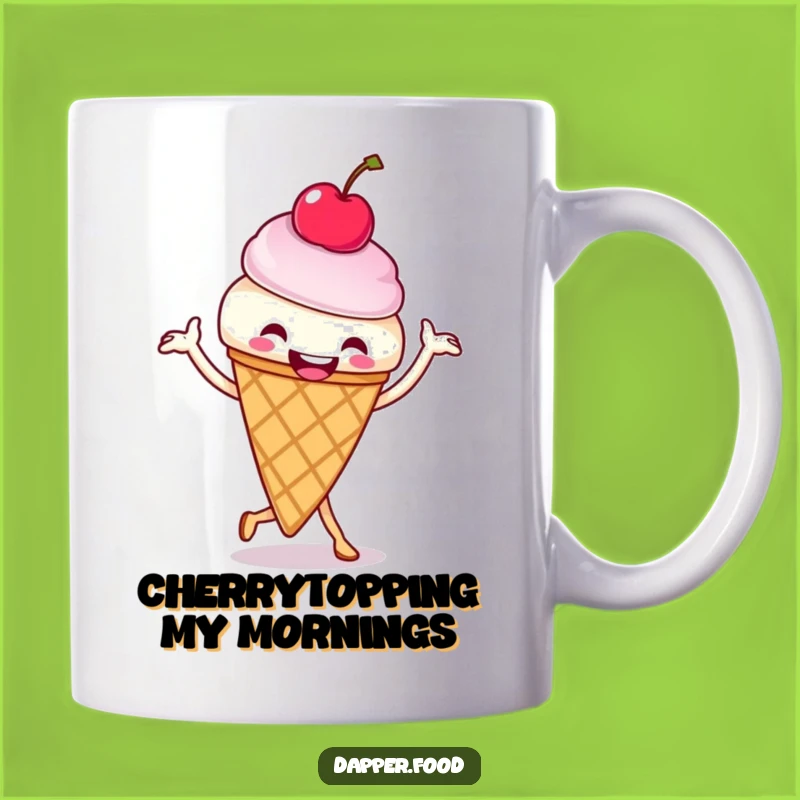 Funny Ice Cream Cone Jig Mug - A Hilarious Frozen Treat Gift for Sweetie