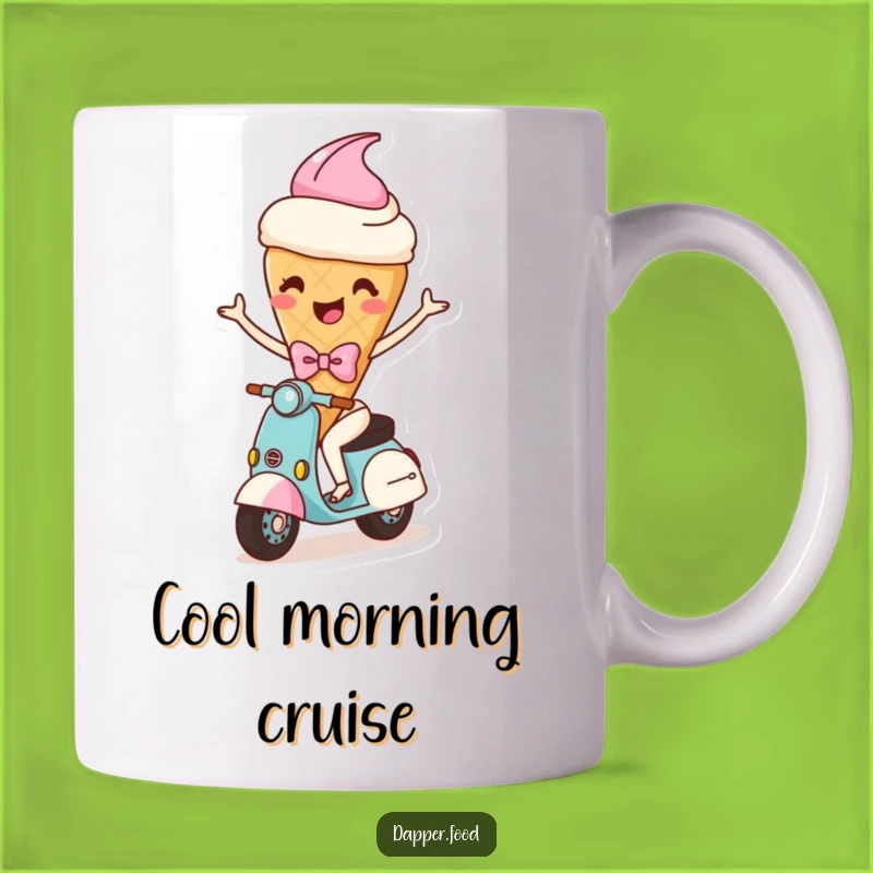 Funny Ice Cream Scooter Mug - Joyful Ride & Hilarious Treat Gift!