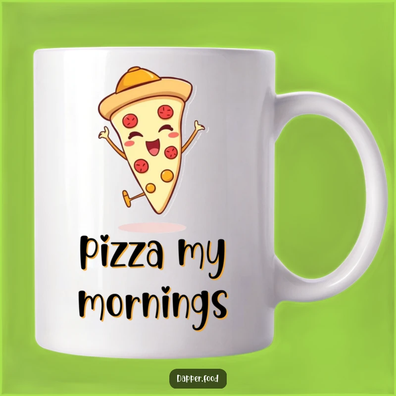 Funny Pizza Thumbs Up Mug: Cheerful Italian Food Gift for Pizza Lovers