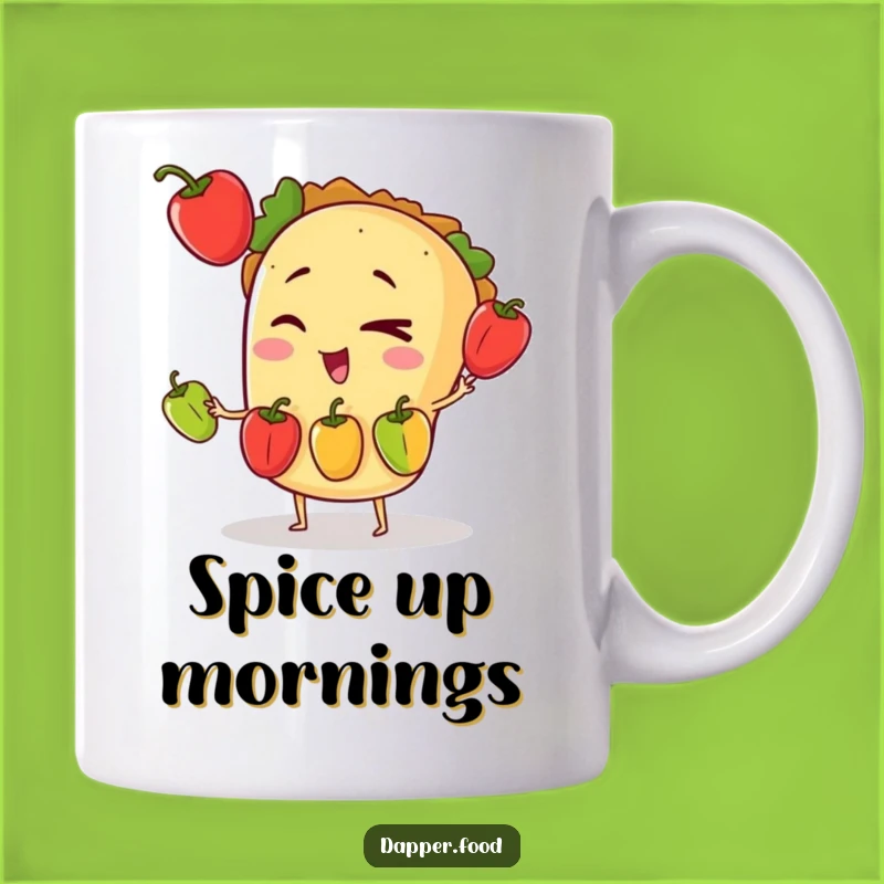 Funny Taco Juggling Mug: Hilarious Fiesta Gift for Food Lovers & Comedians
