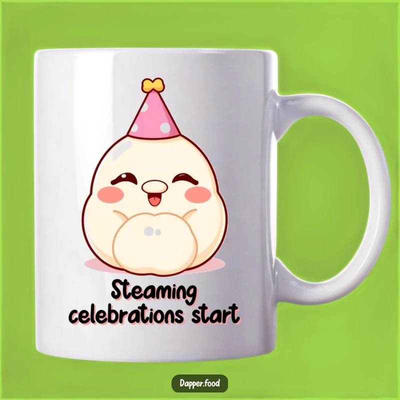 Funny Winking Dumpling Mug - Cheerful Party Pal Gift