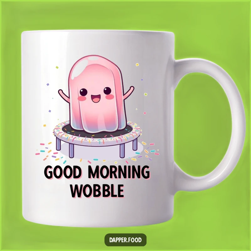 Funny Jelly Bounce Mug: Delightful Dessert Humor for a Sweet Funny Gift