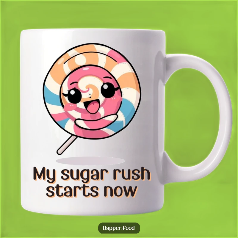 Funny Kawaii Lollipop Spinning Mug: A Delightful Treat for Your Morning Coffee Gift