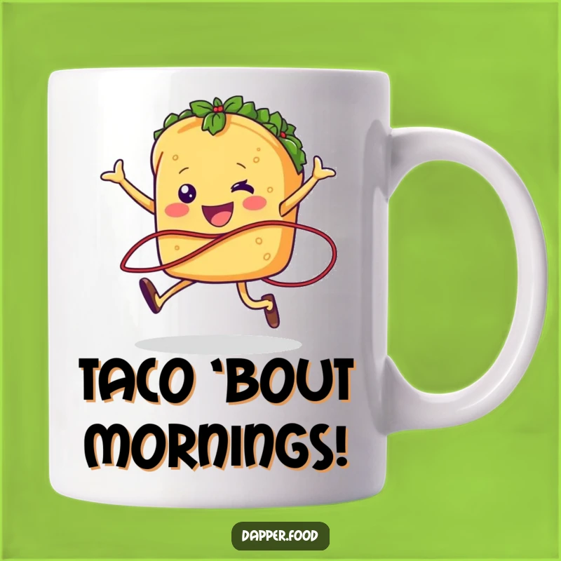 Funny Taco Jumping Rope Mug A Zesty and Hilarious Gift for Active Foodies