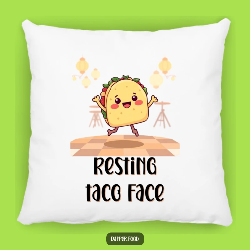 Comfy Funny Taco Jig Pillow: Cozy Home Decor, Happy Dancer Gift
