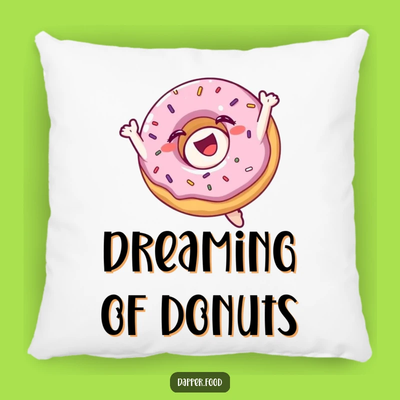 Funny Donut Flip Pillow: Comfy & Humorous Pastry Decor Gift