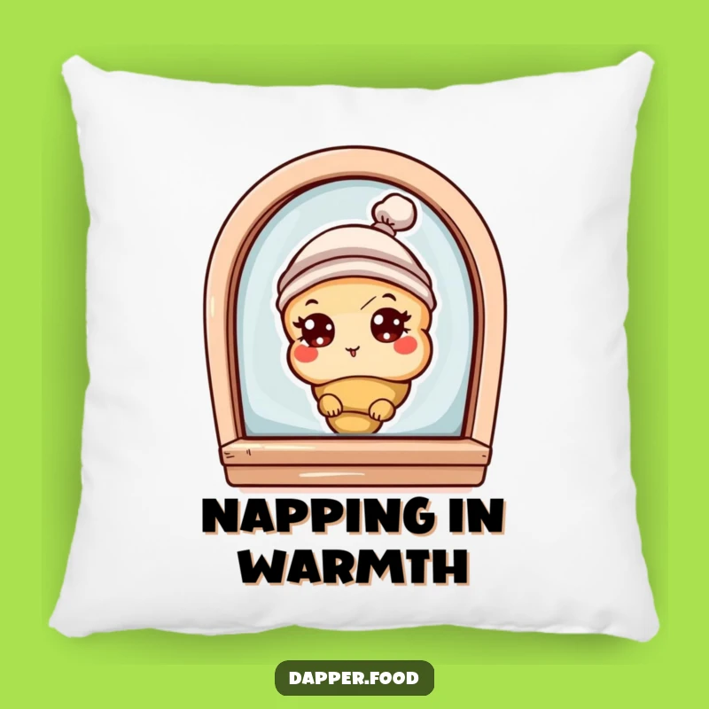 Funny Croissant Bakery Peek Pillow: Cozy Comfort & Bakery Charm Gift