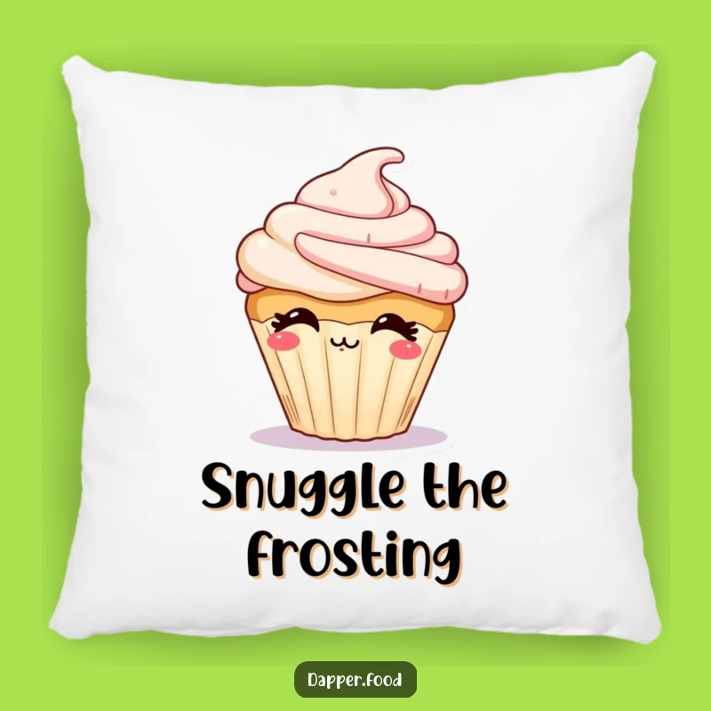 Funny Cupcake Kiss Pillow: Comfy & Humorous Pastry Decor Gift