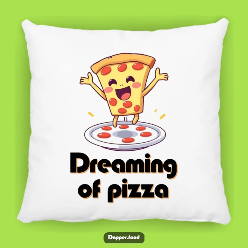 Funny Pizza Leap Pillow: Cozy Comfort with a Dramatic Flair