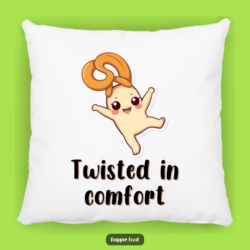 Funny Pretzel Pillow: Cuddle Up with Blissful Cartwheeling Snack