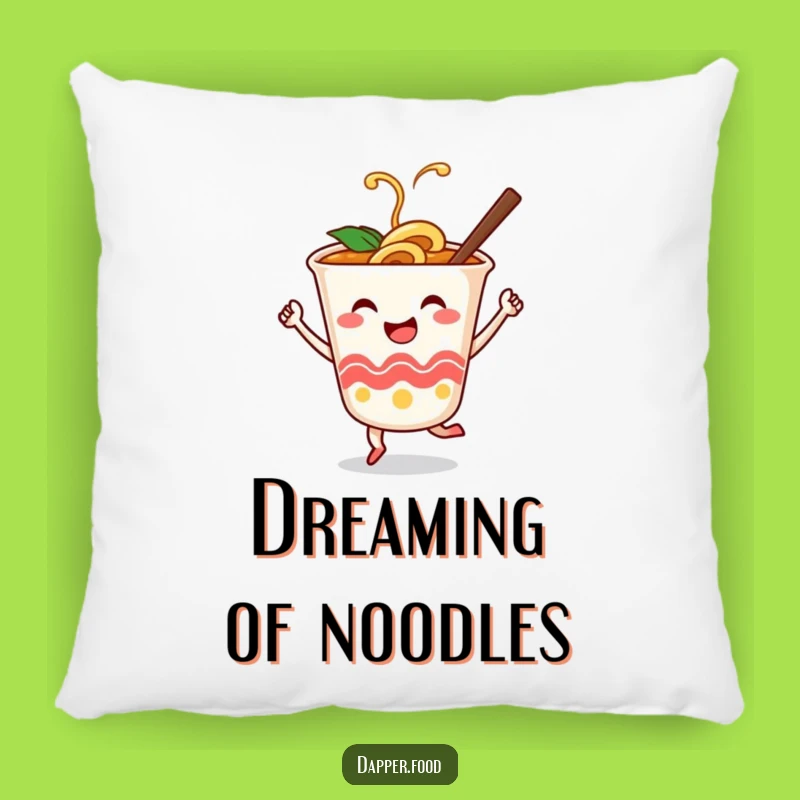 Funny Ramen Dance Pillow: Snuggle Up with Comical Noodle Comfort