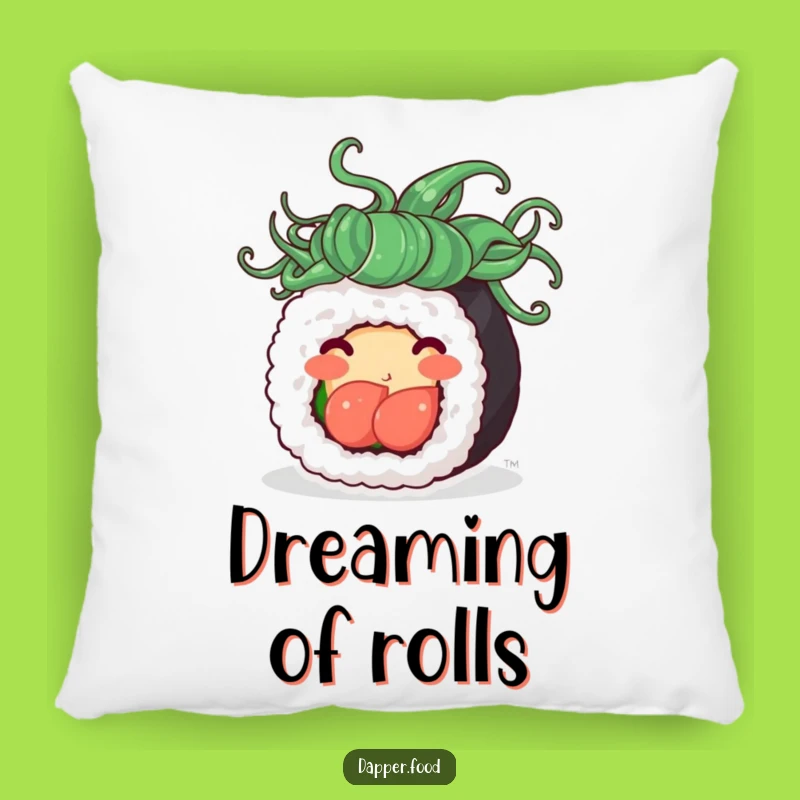 Funny Sushi Roll Hair Pillow - Comfy & Playful Decor