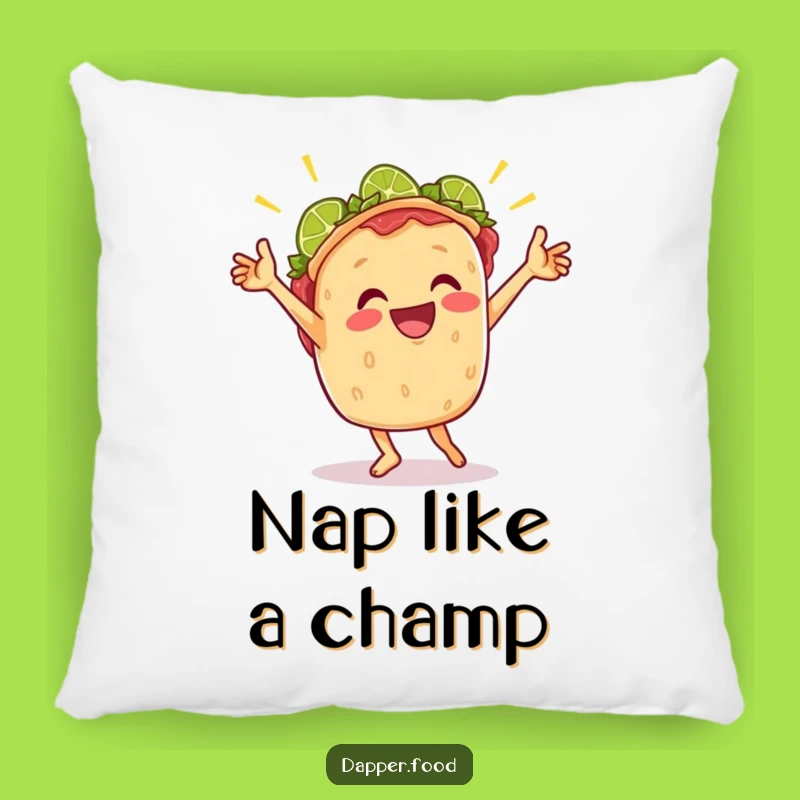 Funny Taco Dance Pillow: Snuggle Up with This Cheerful Taco Celebration