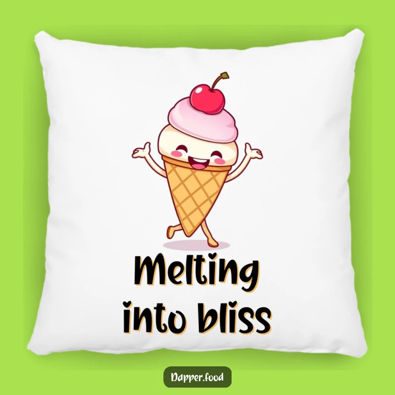 Funny Ice Cream Cone Jig Pillow - Cozy Comfort for a Happy Home Gift