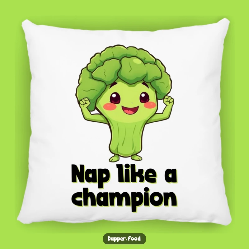 Comfy Funny Broccoli Pillow: Cozy Strength, Fitness Gift