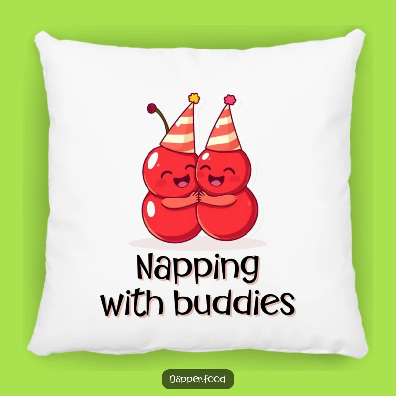 Funny Cherries Pillow: Cuddle Up with Adorable Hugging Party Fruit