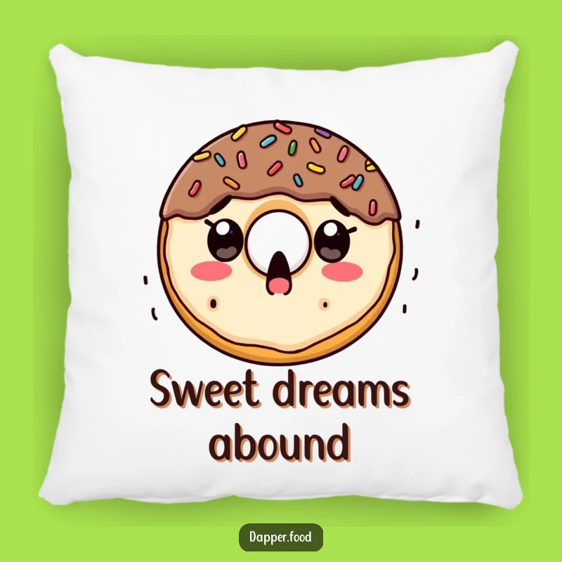 Funny Doughnut Sprinkle Surprise Pillow: Comfy Decor with a Sweet, Whimsical Touch