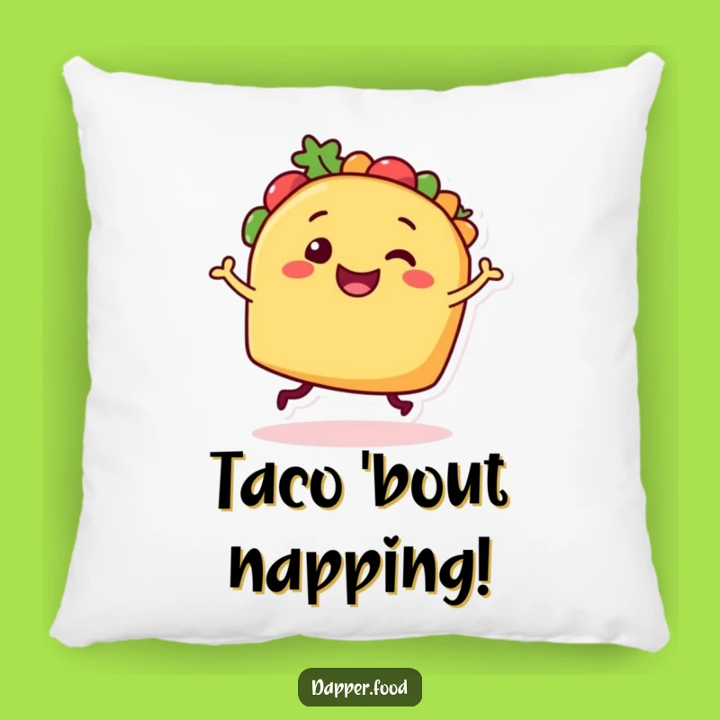 Funny Taco Dancer Pillow: Cuddle Up with Deliciously Humorous Comfort