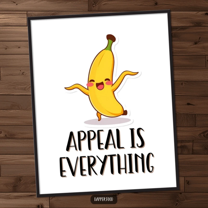 Funny giggling banana character doing a cartwheel, peel flying, a high-resolution digital artwork for instant cheer.