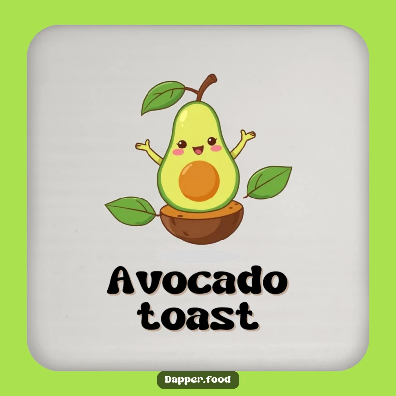 Funny Avocado Pirouette Coaster: Protect Surfaces with This Dancing Healthy Art